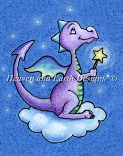 Diamond Painting Canvas - QS Star Dragon - Click Image to Close